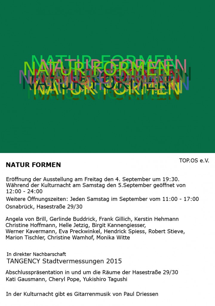 Natur Formen. Einladung